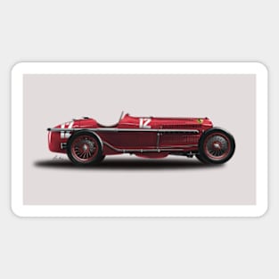 Alfa Romeo - 1935 German Grand Prix - Nurburgring - Tazio Nuvolari Magnet